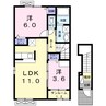 上田電鉄別所線/寺下駅 徒歩13分 2階 築11年 2LDKの間取り