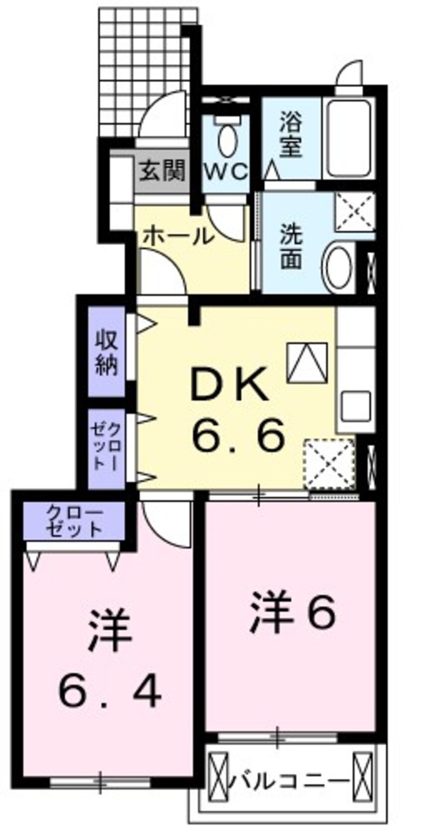 間取図 ノービレアビターレＢ棟