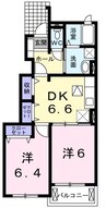 上田電鉄別所線/上田原駅 徒歩50分 1階 築15年 2DKの間取り