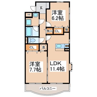 間取図 ルミエール常入