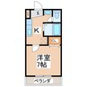 サンパレス上田 1Kの間取り