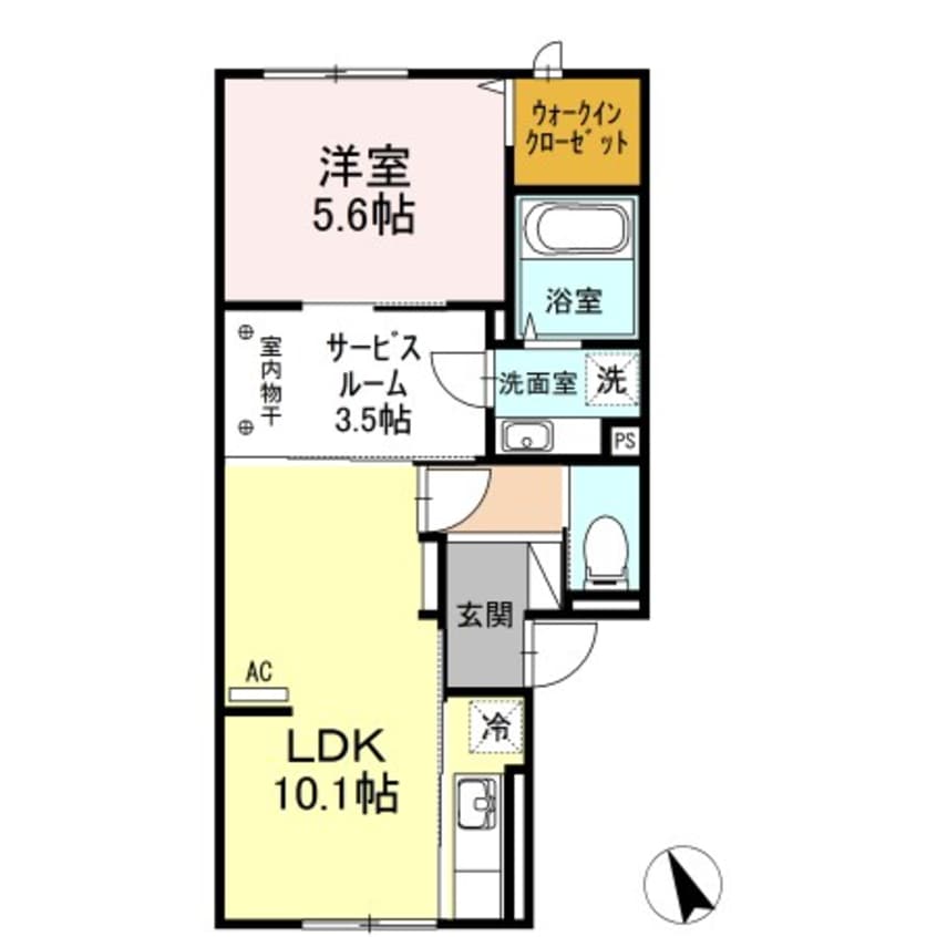 間取図 セジュールマロンブラン