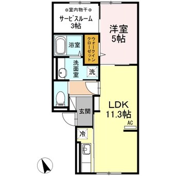 間取図 セジュールマロンブラン