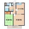 Ｔハイツ中之条 2DKの間取り