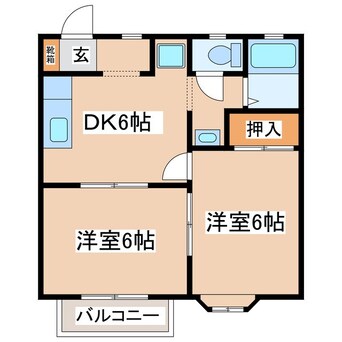 間取図 ミスズハイツ