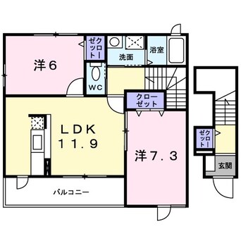 間取図 清新　K1
