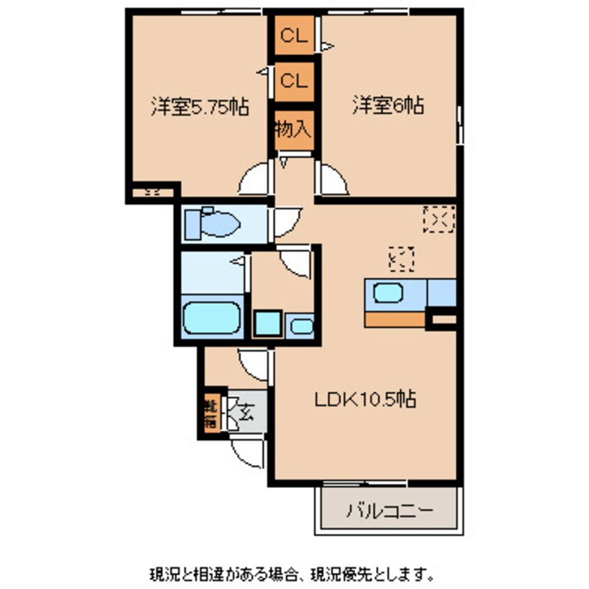 間取図 メゾン・プリマヴェールＡ棟