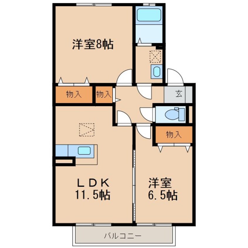 間取図 しなの鉄道しなの鉄道線/大屋駅 徒歩75分 1階 築19年