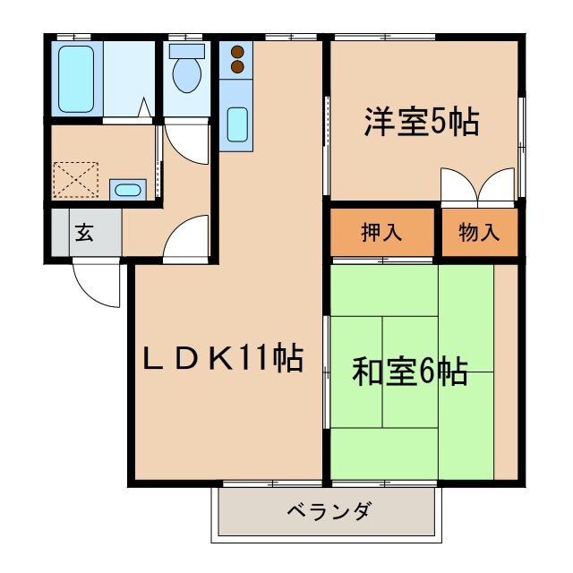 間取り図 コーポベルフェイスＡ棟