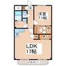 ラフォーレ・イケノ 1LDKの間取り
