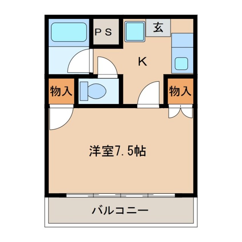 間取図 しなの鉄道しなの鉄道線/上田駅 徒歩30分 2階 築31年