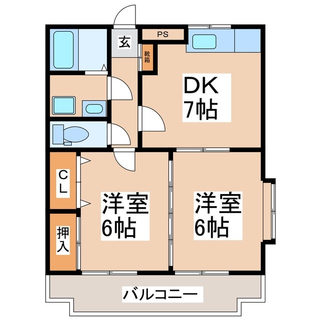 間取り図 アシスト上田マンション