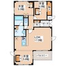 BRANDNEWCITY2　F棟 3LDKの間取り