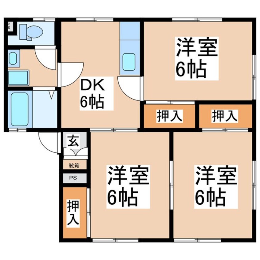 間取図 グリーンハイツ山口
