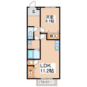 間取図 ドゥープランタンＢ