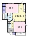 しなの鉄道しなの鉄道線/信濃国分寺駅 徒歩7分 1階 築21年 2DKの間取り