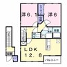 しなの鉄道しなの鉄道線/田中駅 徒歩18分 2階 築17年 2LDKの間取り