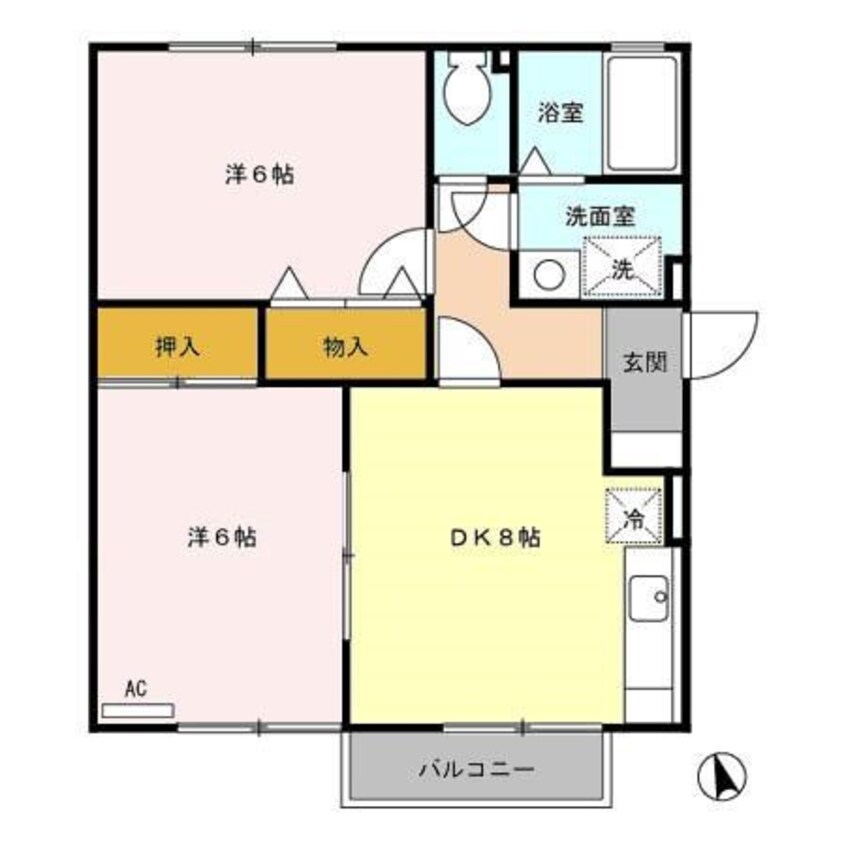 間取図 ソリエンテ　Ｂ棟