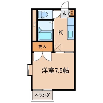 間取図 フレグランスＳ中島