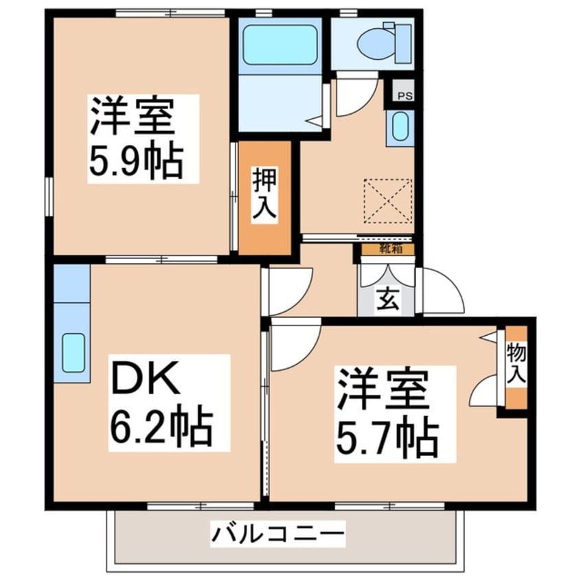 間取図 ルシアージュA