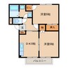 上田電鉄別所線/三好町駅 徒歩6分 1階 築27年 2DKの間取り