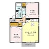 上田電鉄別所線/赤坂上駅 徒歩18分 1階 築21年 2LDKの間取り