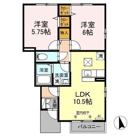 間取り図 メゾン・プリマヴェールB棟
