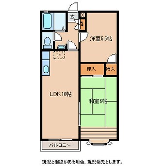 間取図 しなの鉄道しなの鉄道線/大屋駅 徒歩25分 2階 築30年