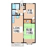 シャトーシャンボール 2LDKの間取り