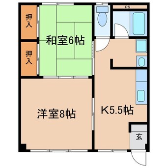 間取図 しなの鉄道しなの鉄道線/上田駅 徒歩32分 1階 築37年