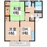 フレグランス・プルミエール2 2DKの間取り