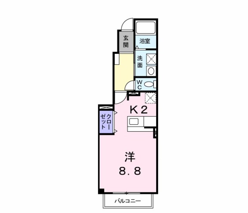 間取図 上田電鉄別所線/城下駅 徒歩4分 1階 築14年