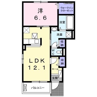 間取図 上田電鉄別所線/城下駅 徒歩9分 1階 築6年