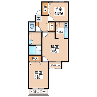 間取図 新田ツインズ