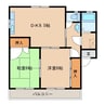 パストラーレ 2DKの間取り