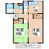 シェモワ国分Ｂ棟 2Kの間取り