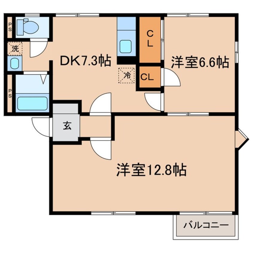 間取図 フレグランス城北I