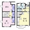 しなの鉄道しなの鉄道線/信濃国分寺駅 徒歩11分 1-2階 築21年 2DKの間取り