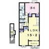 ミニョン　ホア 1LDKの間取り
