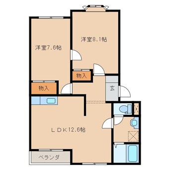 間取図 エル・シャトーA棟