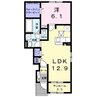 ベルメゾンB 1LDKの間取り