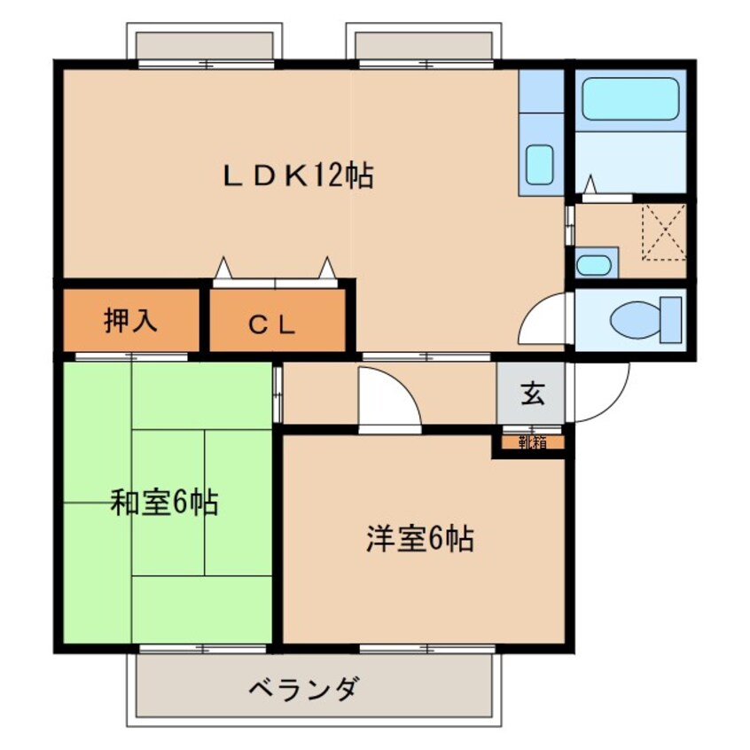 間取図 サンライフしおだB