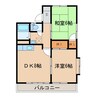 マンション高寺B 2DKの間取り