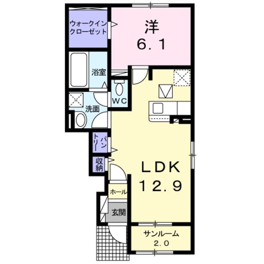 間取図 バウムクーヘン