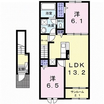 間取図 クレール・シャンス