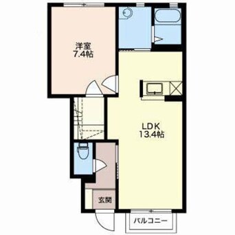 間取図 上田電鉄別所線/寺下駅 徒歩24分 1階 築17年