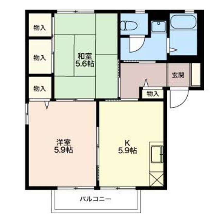 間取図 シャルマンアベニールＣ