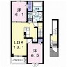 上田電鉄別所線/赤坂上駅 徒歩7分 2階 1年未満 2LDKの間取り