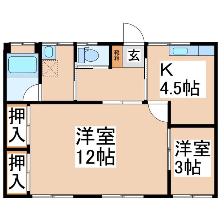 間取図 依田アパートF