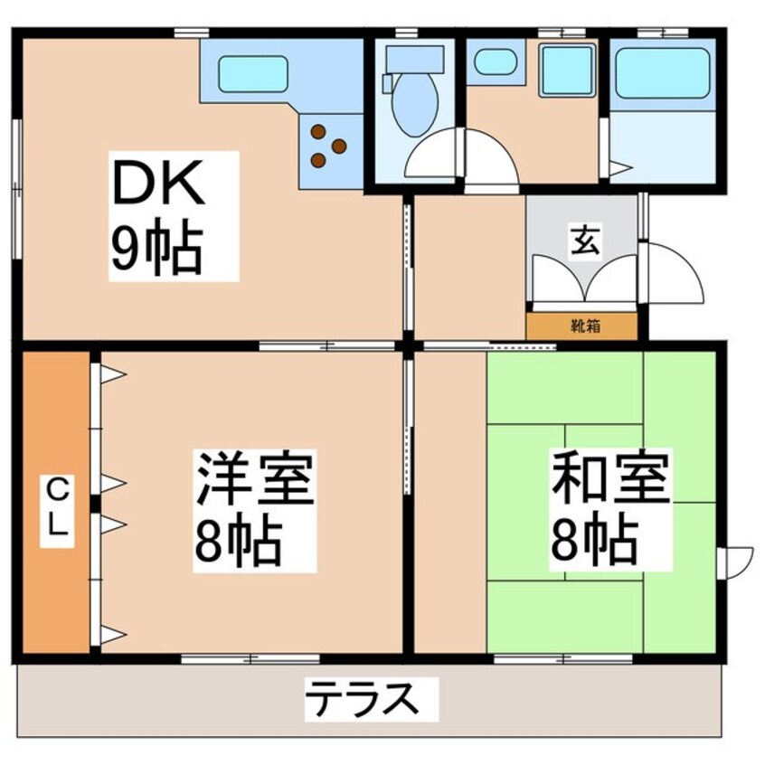 間取図 サンコーポ茂沢（アパート）
